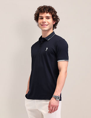 U S Polo Assn Solid Slim Fit Polo Shirt