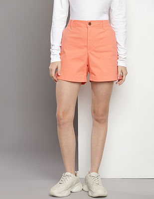 Tommy Hilfiger Mid Rise Solid Shorts