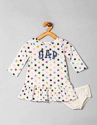 Toddler Girl Size 12-18 Months Gray GAP Baby Yellow Floral Drop-Waist Dress