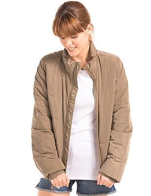GAP COLDCONTROL MAX 中綿ジャケット M Buy GAP Women Women Brown Coldcontrol Max Puffer Jacket - NNNOW.com