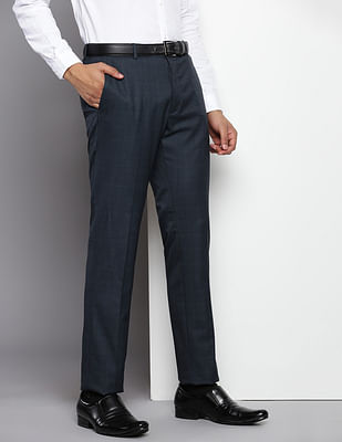 Tommy Hilfiger Mid Rise Glen Check Trousers