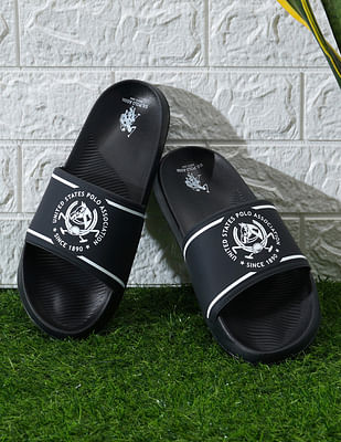 U S Polo Assn Men Brand Print Zane 5.0 Slides