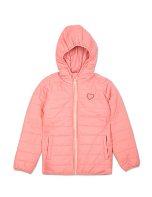 U S Polo Assn Kids Hooded Solid Puffer Jacket