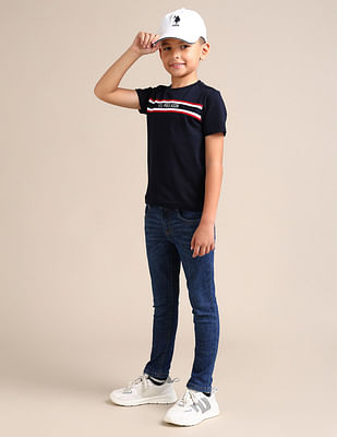 U S Polo Assn Kids Boys Skinny fit Blue Jeans