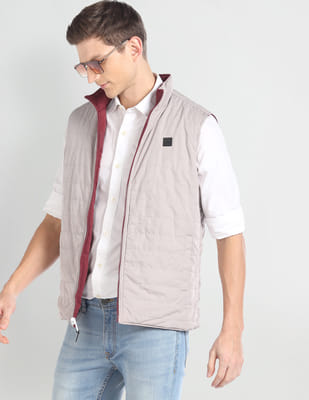 Buy Arrow Sports Sleeveless Reversible Puffer Jacket - NNNOW.com