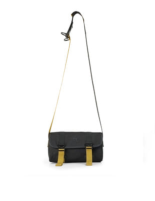 Buy Flying Machine Double Buckled Solid Shoulder Bag - NNNOW.com