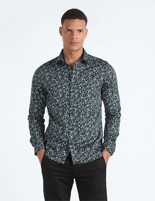 Flying Machine Digital Floral Print Shirt