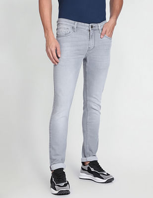 Arrow Sports Skinny Fit Stone Wash Jeans