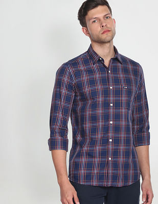 Arrow Sports Tartan Check Manhattan Slim Fit Casual Shirt