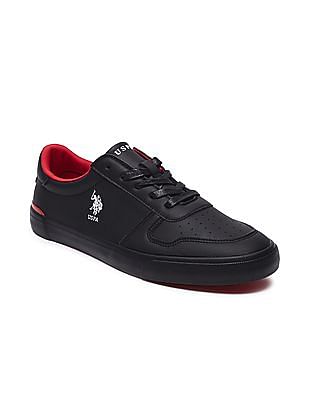 U S Polo Assn Men Solid Lace Up Britt Sneakers