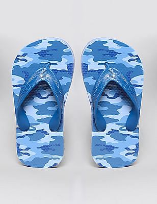 boys camo flip flops