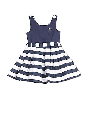 U.S Baby Girls Dress W/ Sweater Jacket Select SZ/Color. Polo Assn 