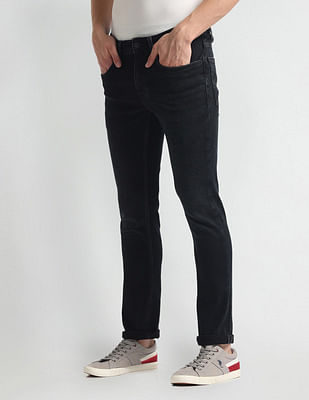 U S Polo Assn Denim Co Brandon Slim Tapered Fit Black Jeans