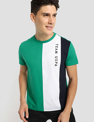 U S Polo Assn Colour Block Training T-Shirt