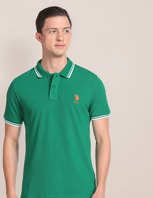 U S Polo Assn Cotton Solid Polo Shirt