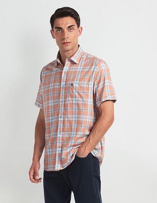 Arrow Sports Tartan Check Twill Shirt