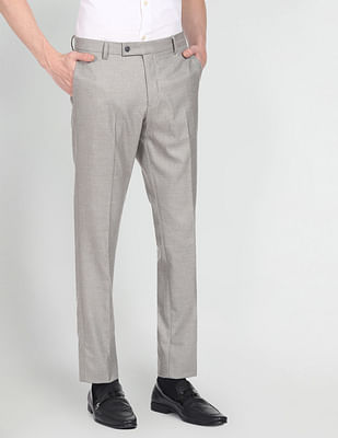 Buy Inspire Men Solid Regular Fit Formal Trouser - Grey Online at Low  Prices in India - Paytmmall.com
