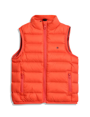 Tommy Hilfiger Kids Girls Recycled Nylon Sleeveless Jacket