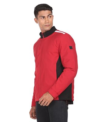 Buy Arrow Sports High Neck Zip Up Colour Block Padded Jacket - NNNOW.com
