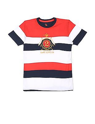 U S Polo Assn Kids Crew Neck Striped T-Shirt