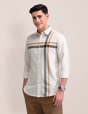 U S Polo Assn Vertical Striped Tailored Fit Shirt