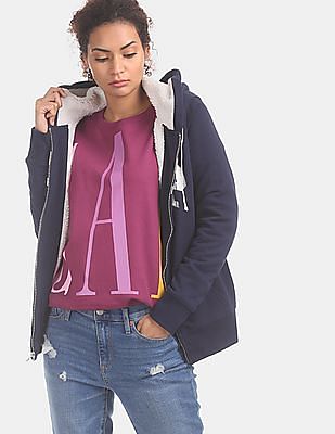gap womens sherpa lined hoodie