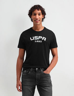 U S Polo Assn Denim Co Brand Printed Cotton T-Shirt