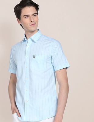 U S Polo Assn Iconic Oxford Stripe Shirt