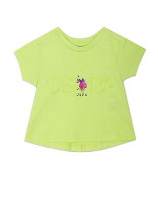 U S Polo Assn Kids Iconic Embroidered Branding T-Shirt