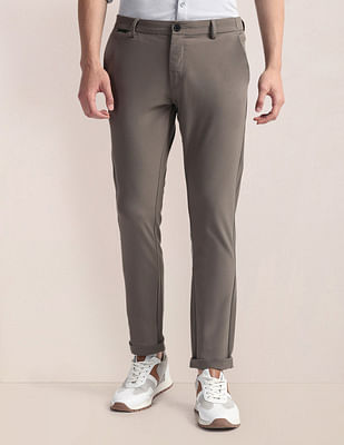 U S Polo Assn Austin Regular Fit Solid Trousers