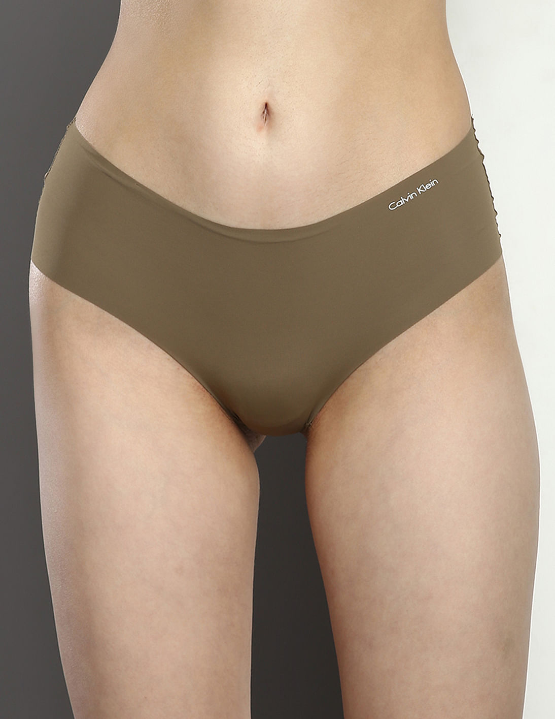 Calvin Klein Women Invisible Hipster Underwear D3429 Olive Green Size  Medium New