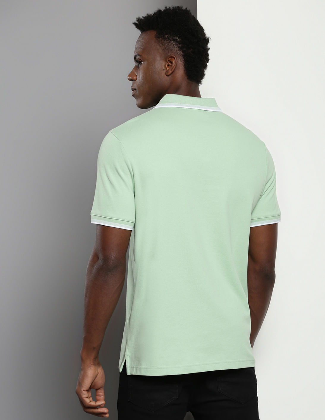 Buy Calvin Klein Stretch Pique Metal Button Polo Shirt