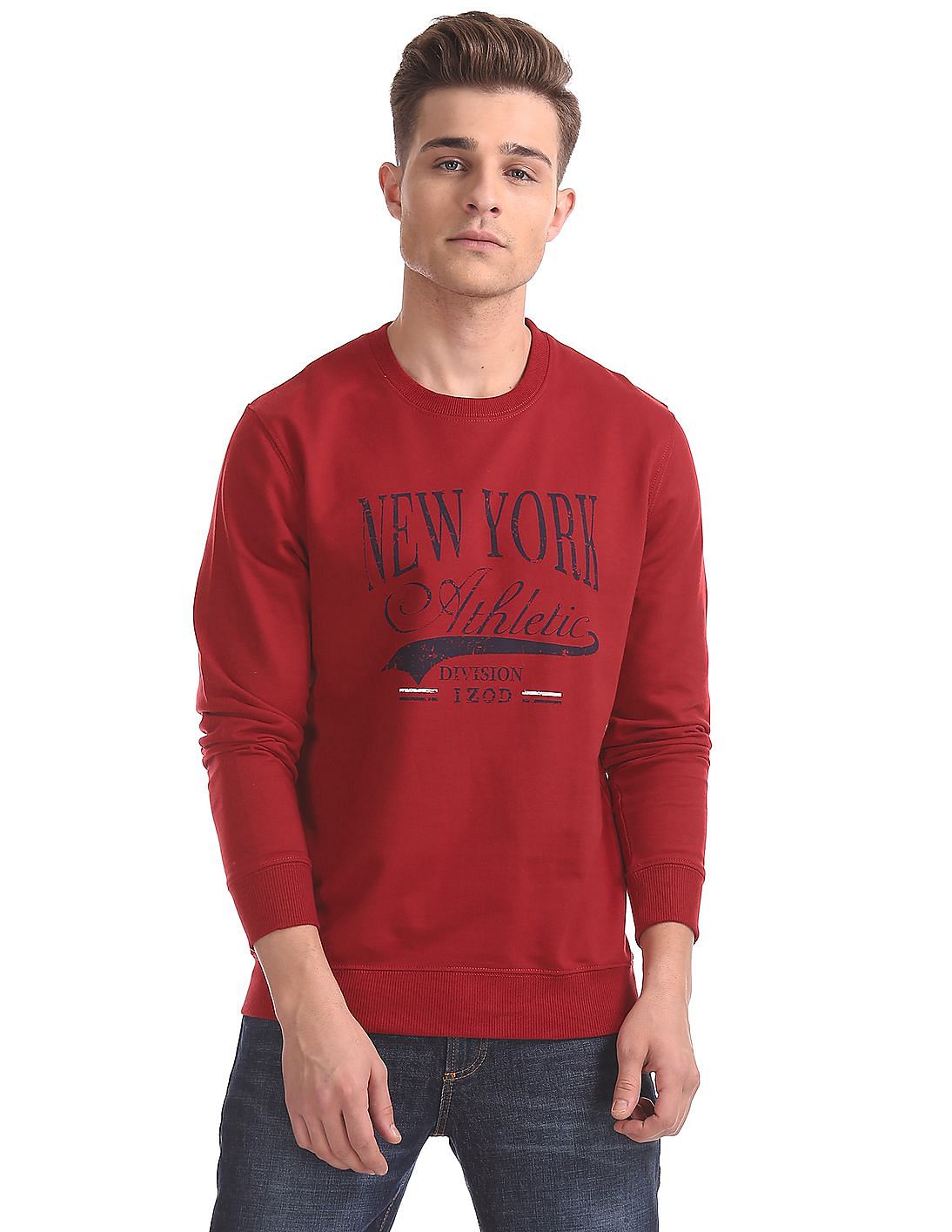 Buy Men Printed Crew Neck Sweatshirt online at NNNOW.com