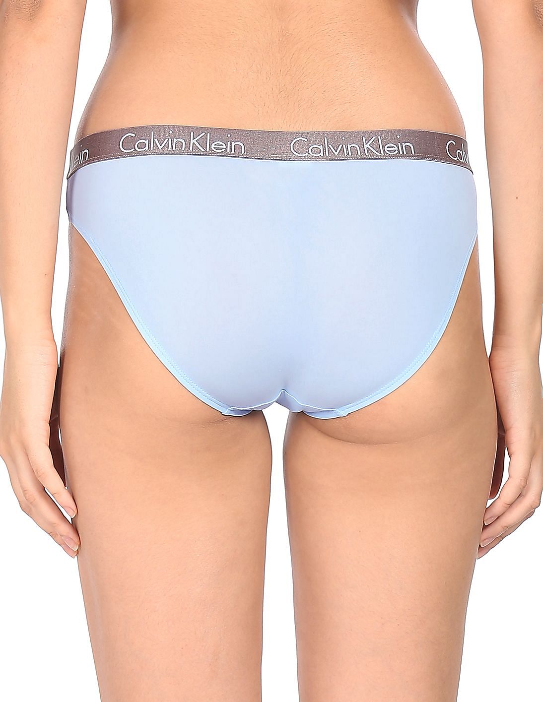 Calvin Klein Women's Radiant Cotton Bikini Panty (3-Pack) (Blue