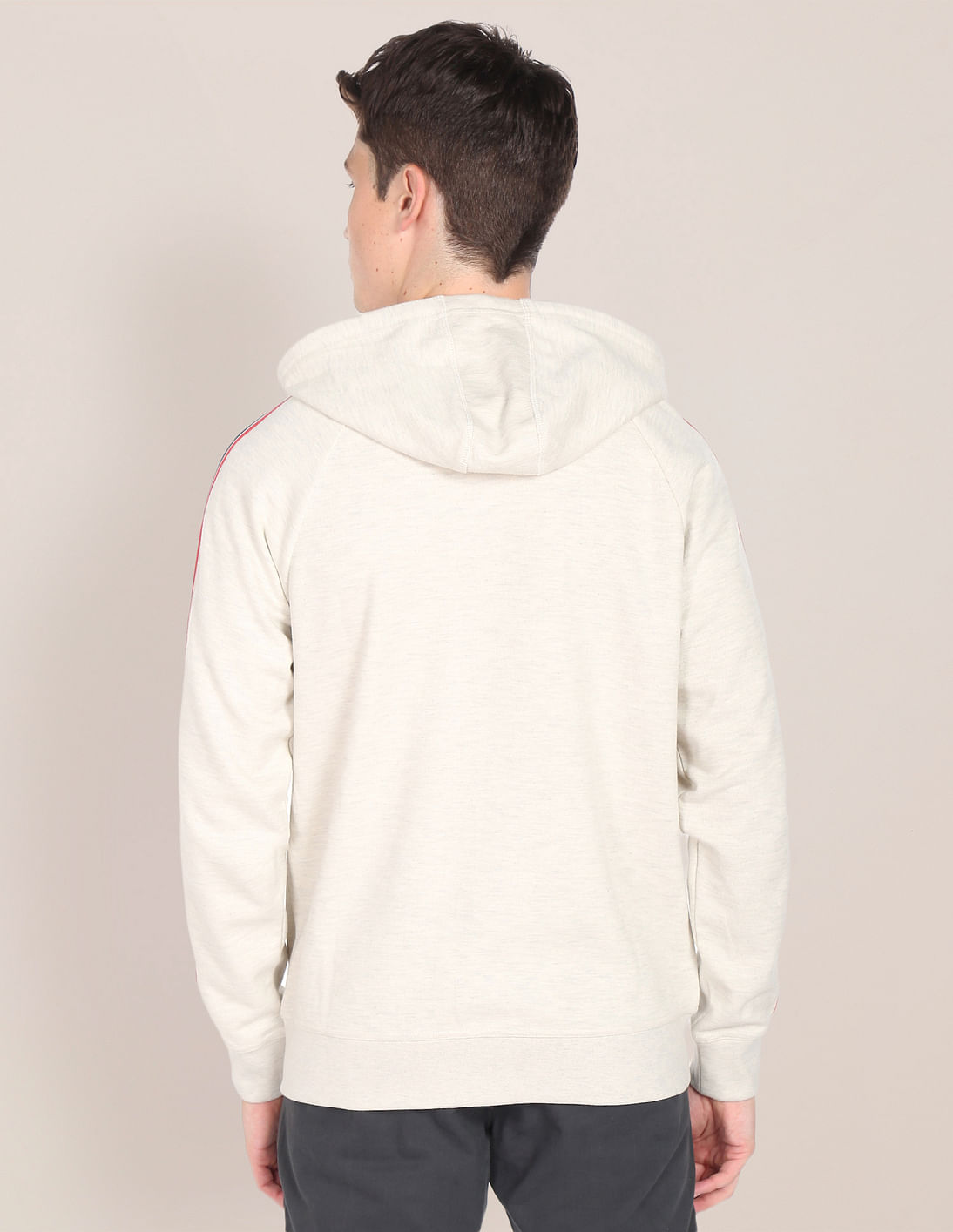 Buy U.S. Polo Assn. Hooded Zip Up Heathered Sweatshirt