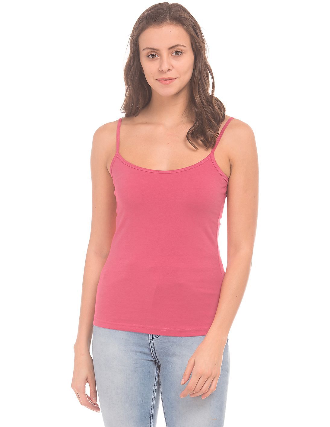 Buy Unlimited Women Solid Cotton Stretch Camisole - NNNOW.com