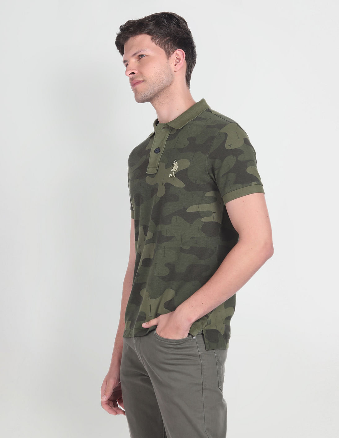 Supreme Washed Camo Polo Pink Camo L