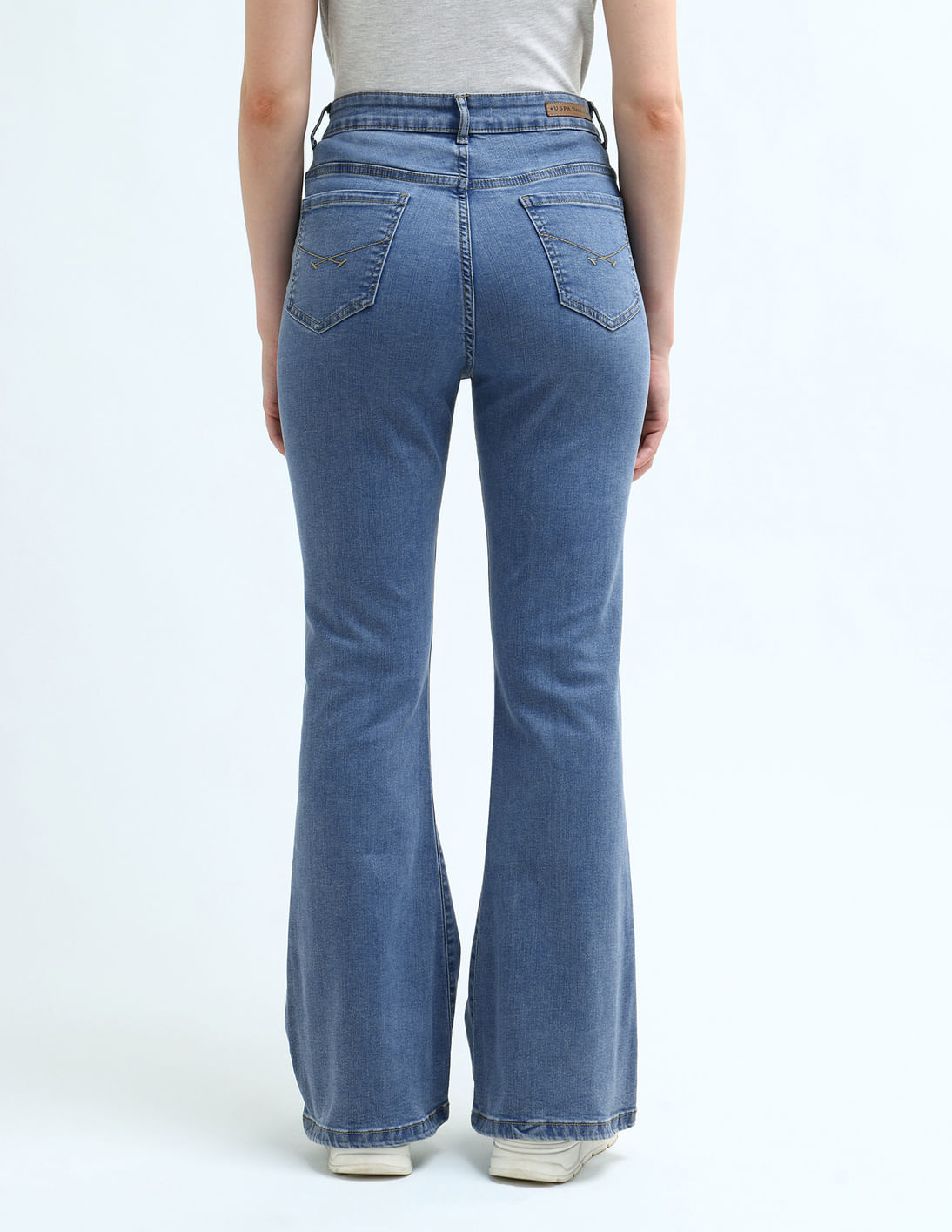 【POLO RALPH LAUREN】frayed high-rise flared ジーンズ Buy U.S. Polo Assn. Women High Rise Flared Jeans - NNNOW.com