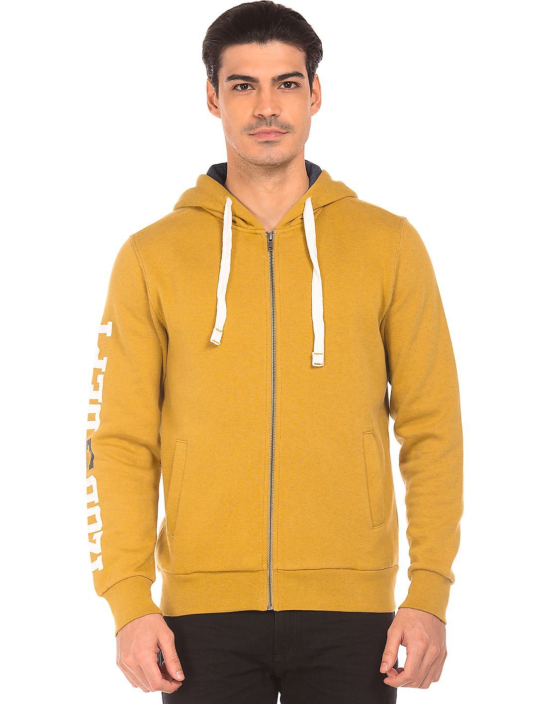 Buy Izod Men Solid Hooded Sweatshirt - NNNOW.com