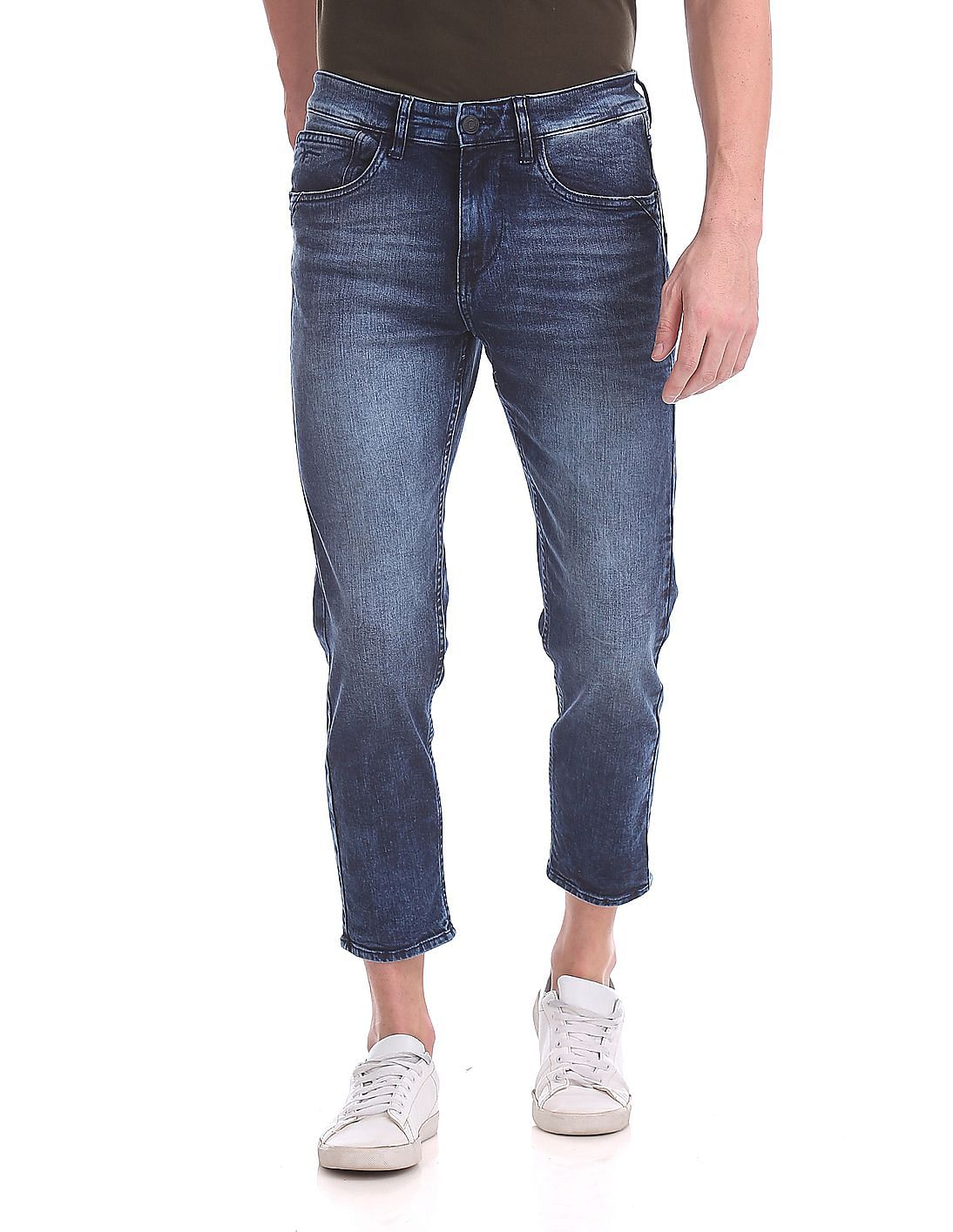 Buy Men MJ Mankle Slim Tapered Fit 