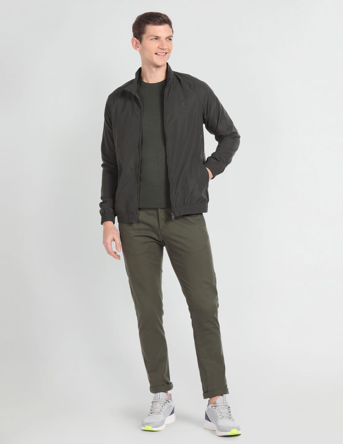 Buy U.S. Polo Assn. Denim Co. High Neck Windcheater Jacket - NNNOW.com