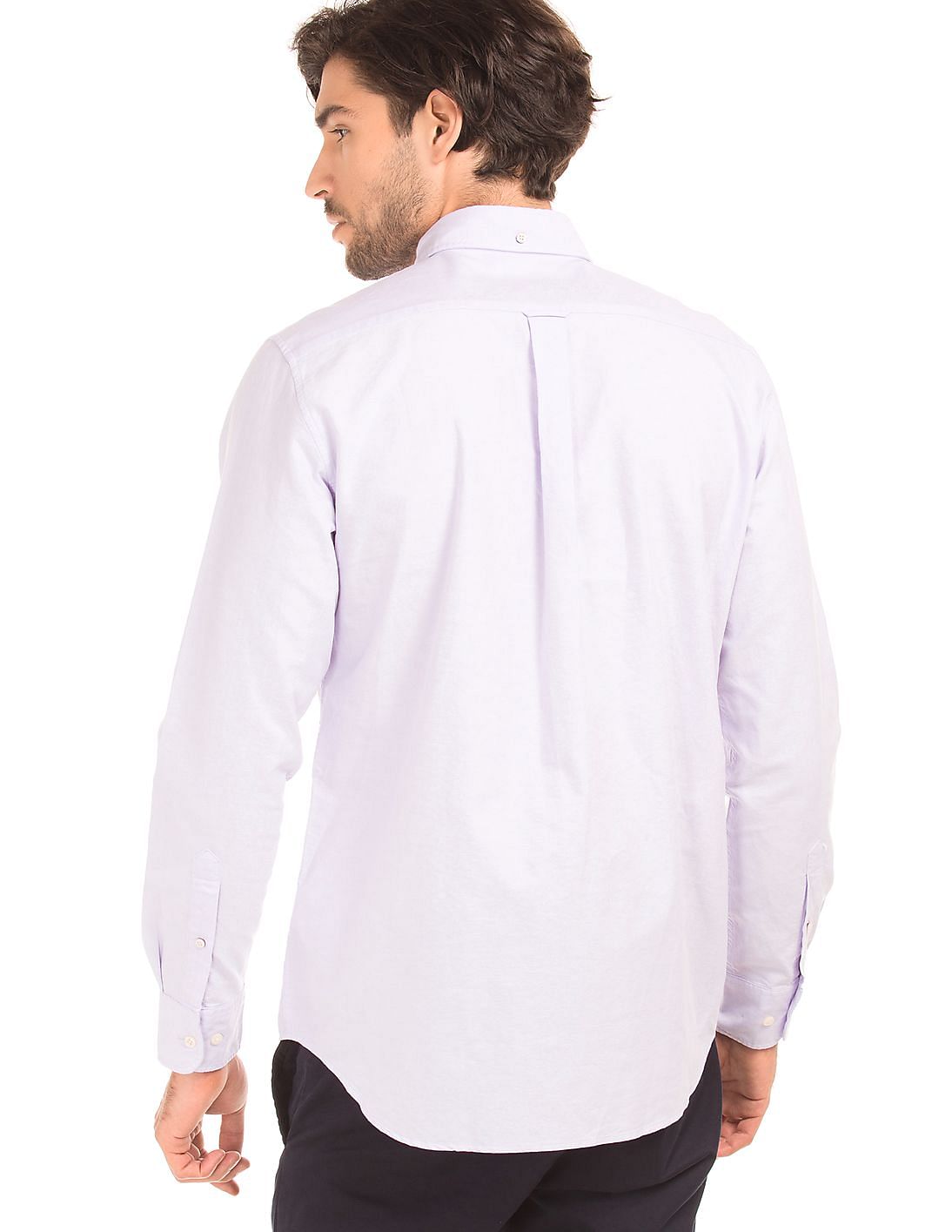 Buy Gant Men Solid Regular Fit Oxford Shirt - NNNOW.com