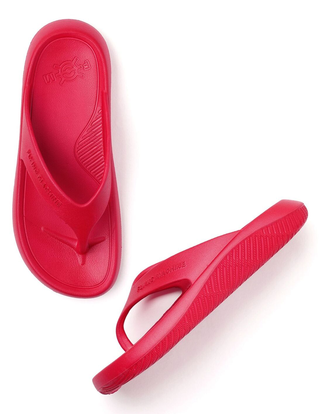 Buy Flying Machine Men Rafa Solid V-Strap Slippers - NNNOW.com