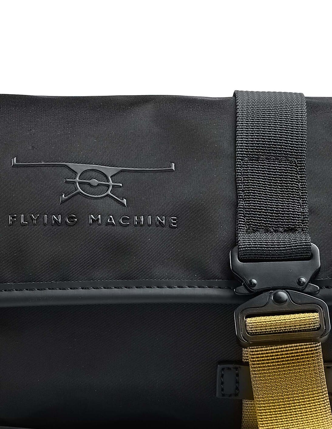 Buy Flying Machine Double Buckled Solid Shoulder Bag - NNNOW.com