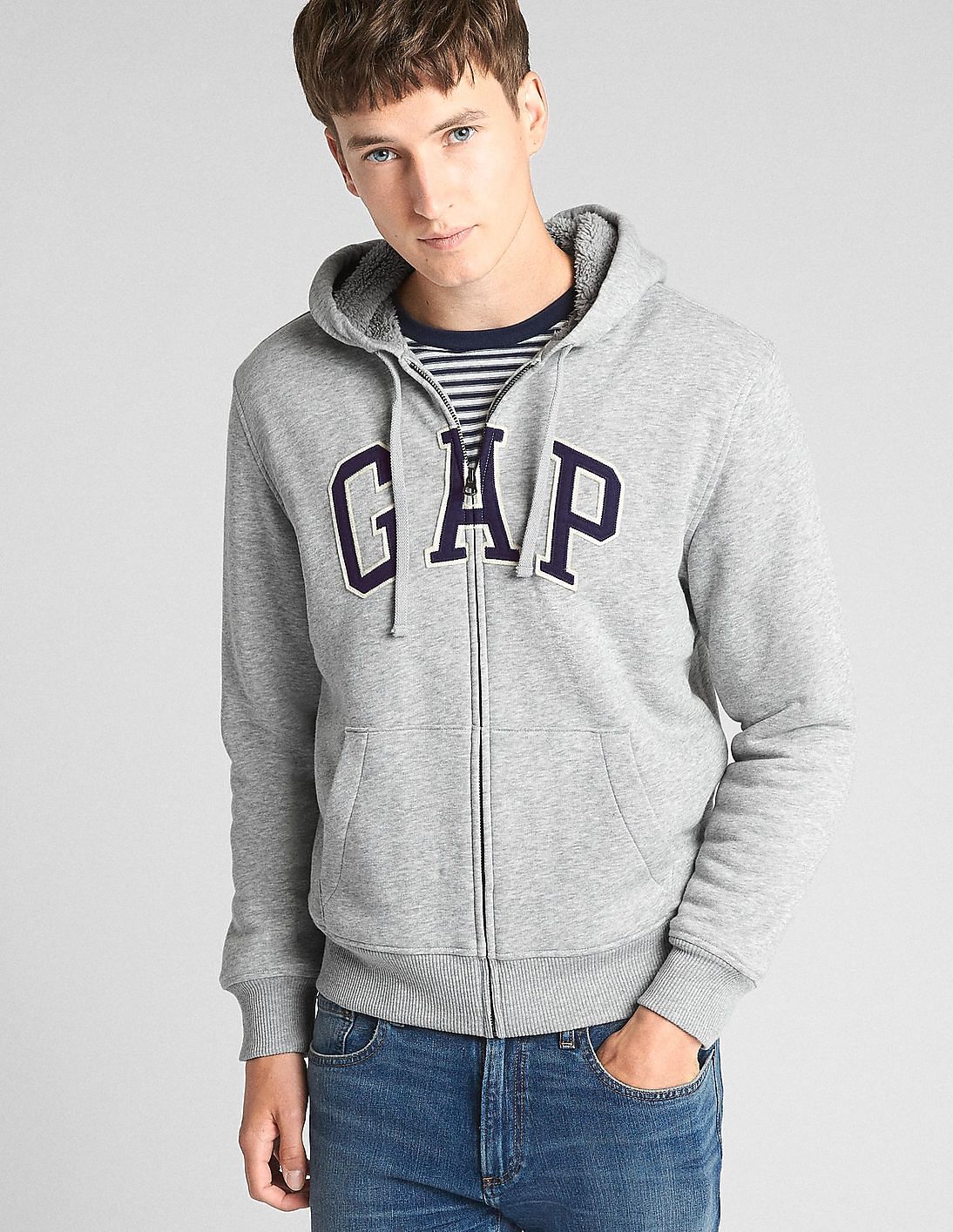 gap sherpa sweatshirt