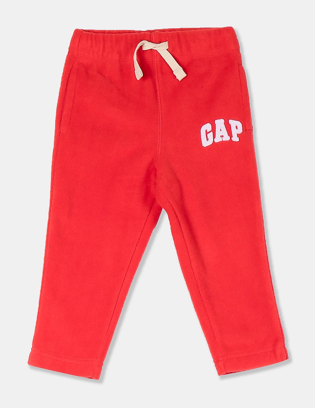 Buy GAP Toddler Boy Red Solid Fleece Track Pants - NNNOW.com