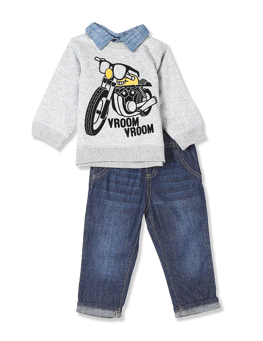 newborn boy denim jeans