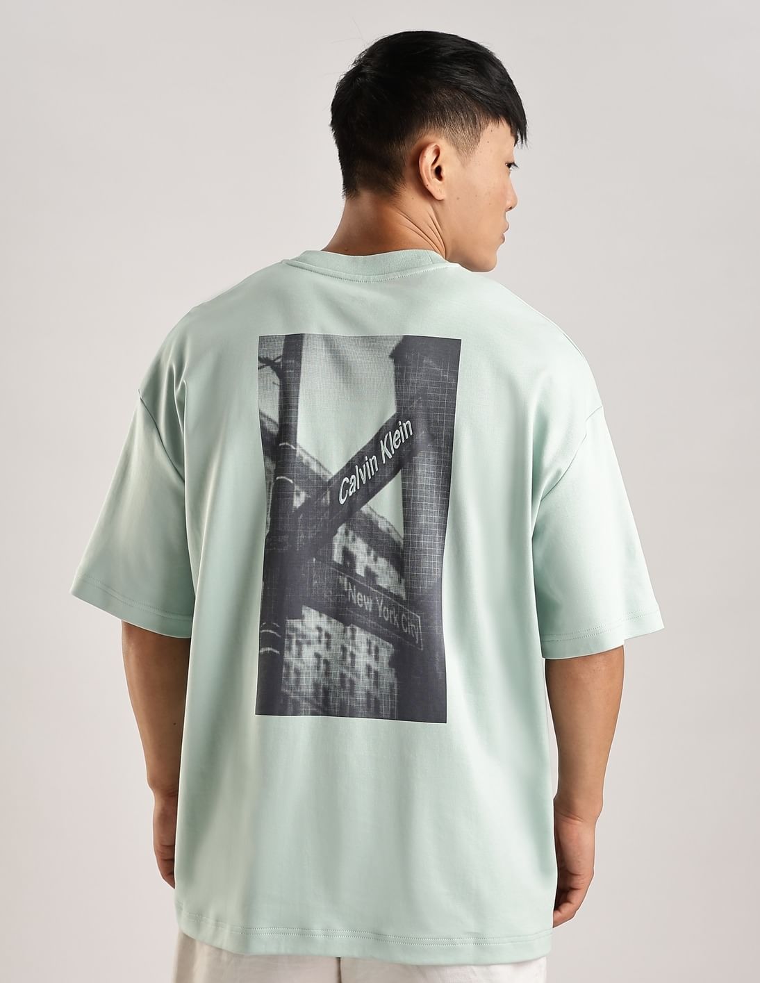 Buy Calvin Klein Graphic Oversized-Fit Cotton T-Shirt