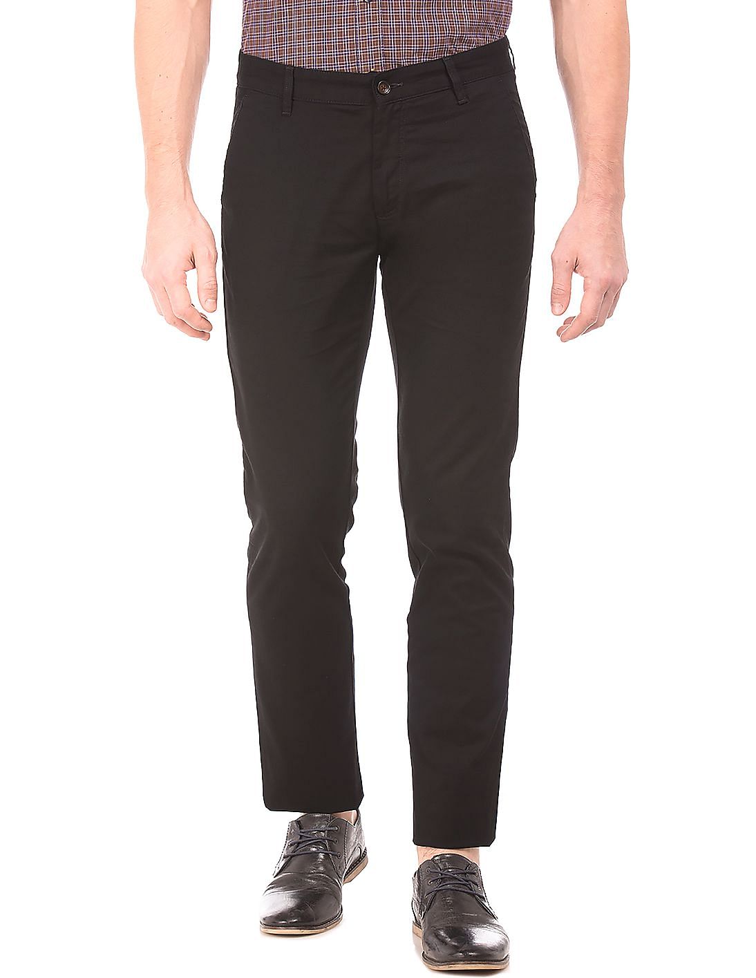 Buy Arrow Sports Mid Rise Slim Fit Trousers - NNNOW.com