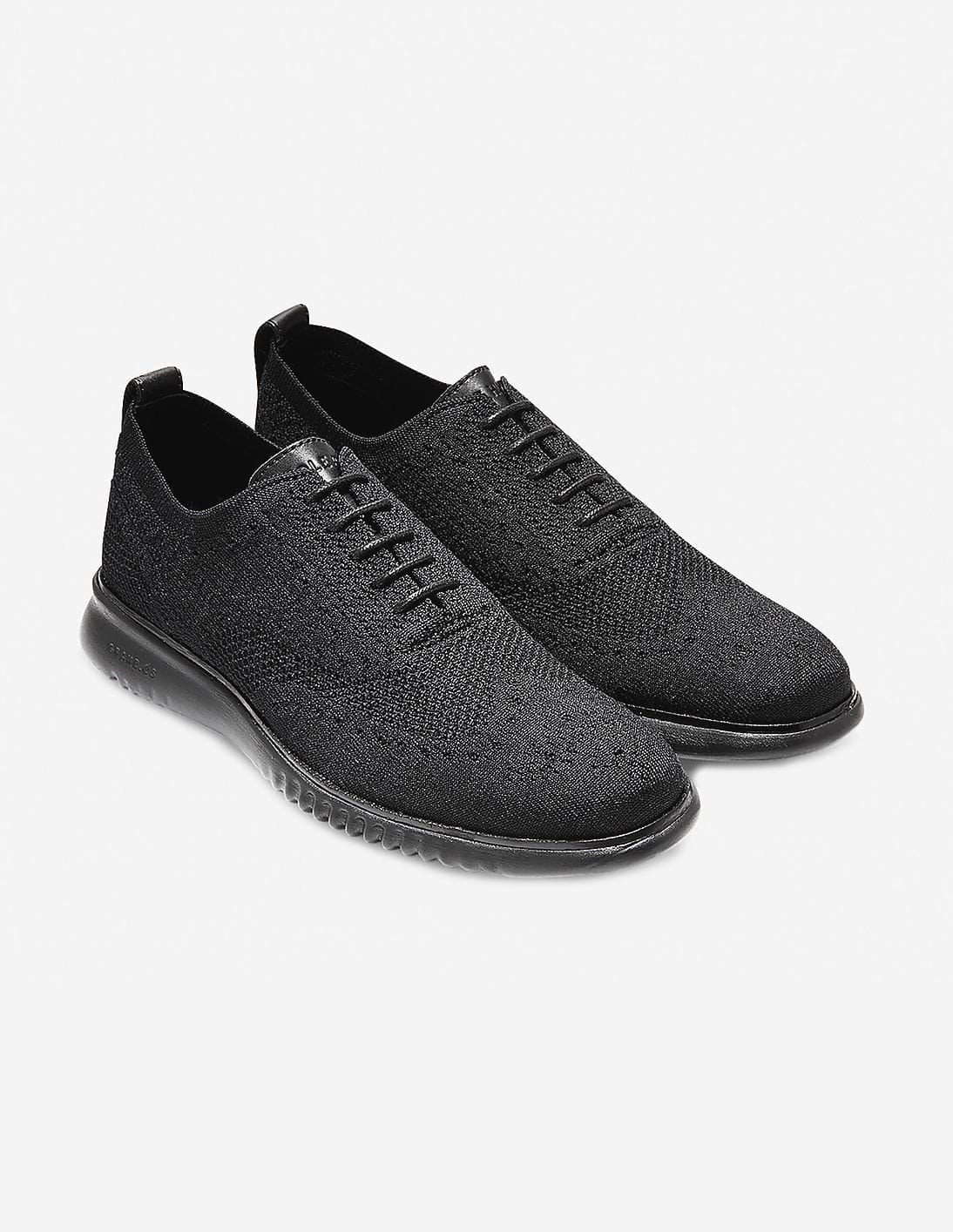 Buy Cole Haan Men Black 2.ZERØGRAND Wingtip Oxford - NNNOW.com
